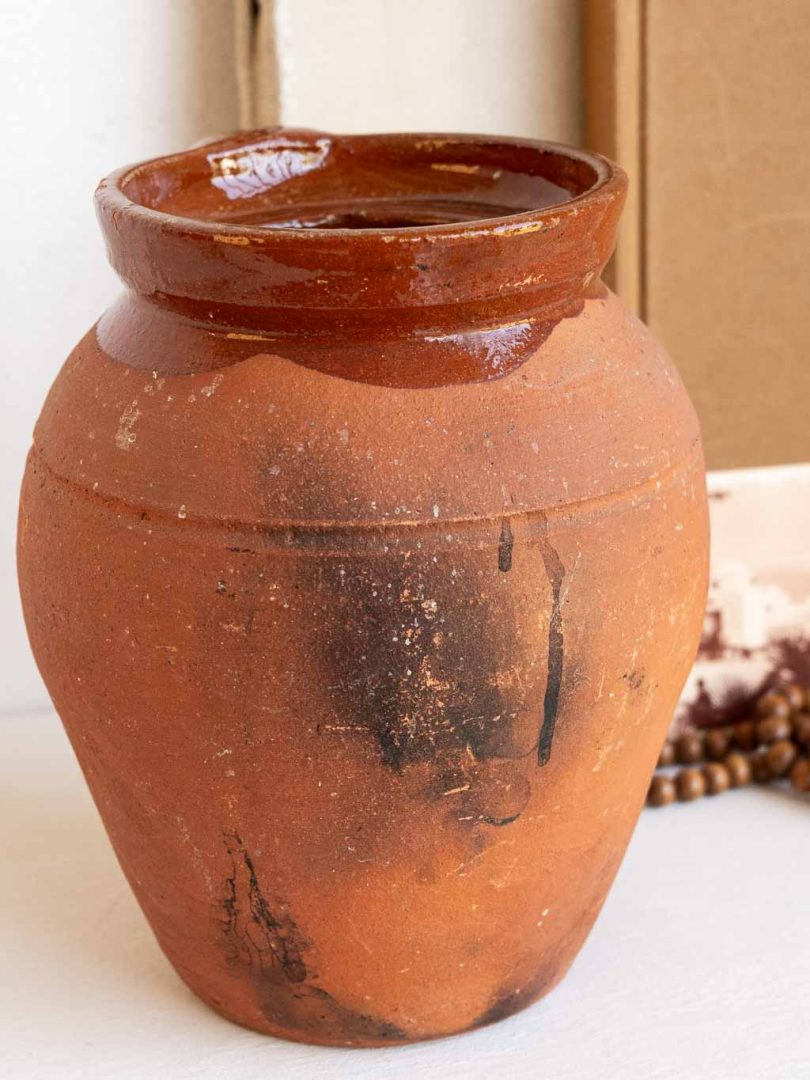 grande cruche en terre cuite ancienne poterie provençale