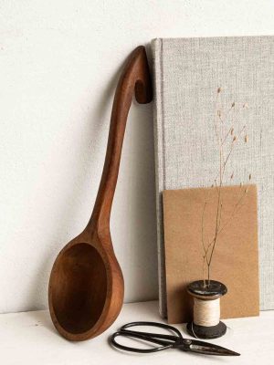 louche, grand cuillère en bois