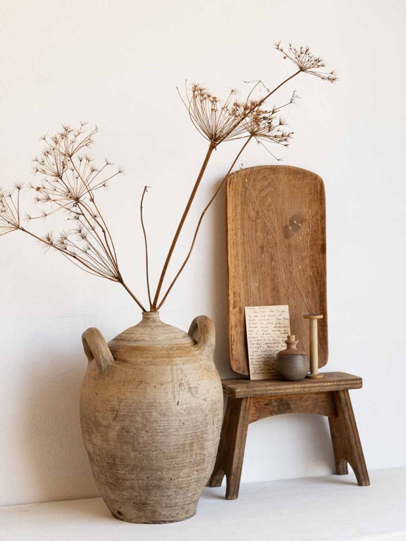petit banc marchepied en bois ancien