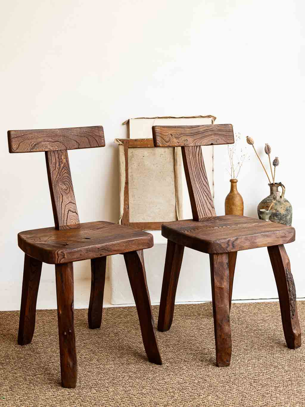 chaises- t brutalistes aranjou dlg olavi hanninen midcentury