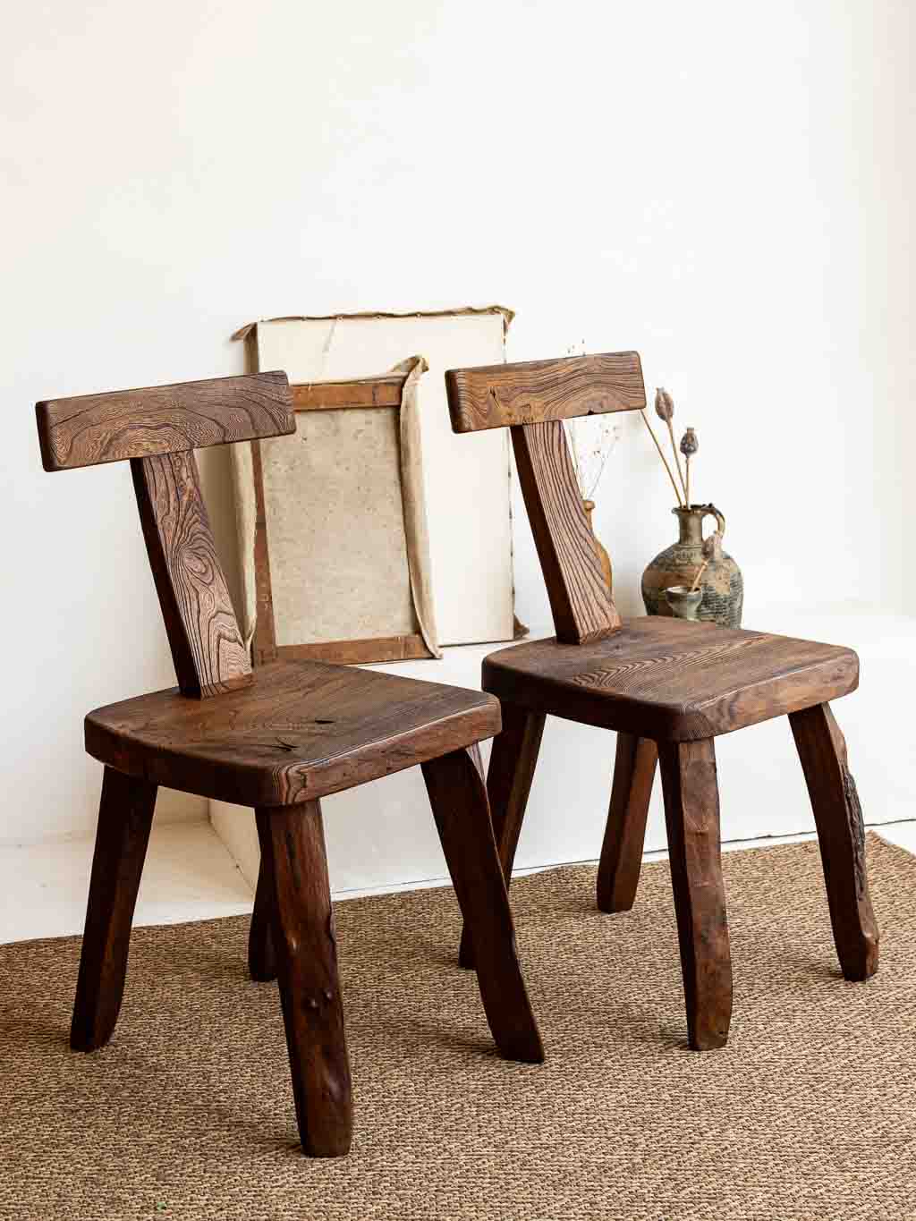 chaises- t brutalistes aranjou dlg olavi hanninen midcentury