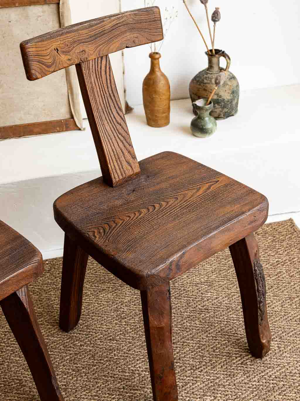 chaises- t brutalistes aranjou dlg olavi hanninen midcentury