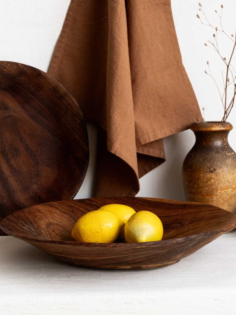 Coupe à fruits en bois style scandinave