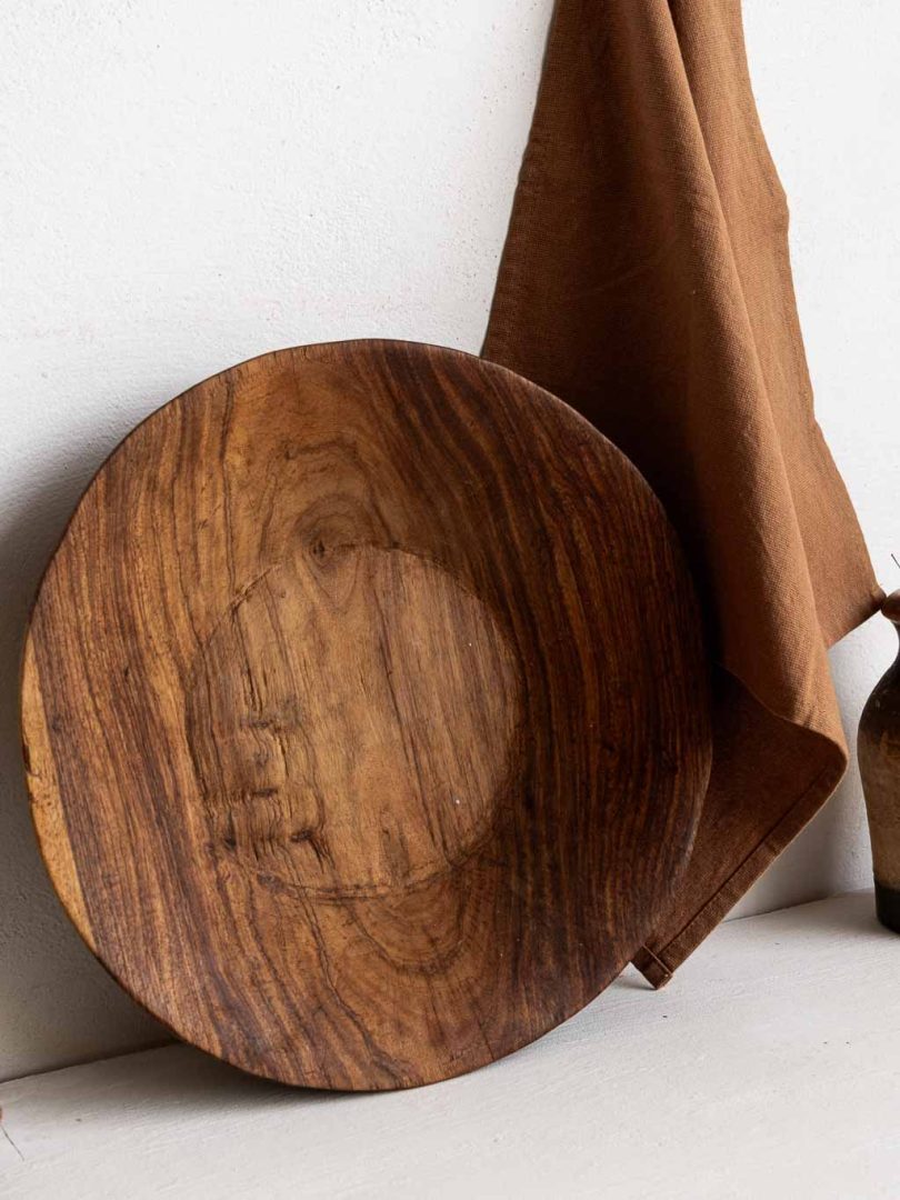 Coupe à fruits en bois style scandinave