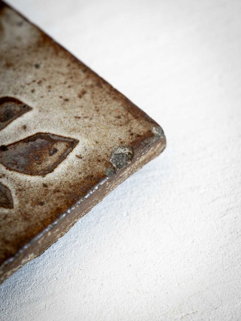 lot 2 dessous de bouteille, carreaux en grès
