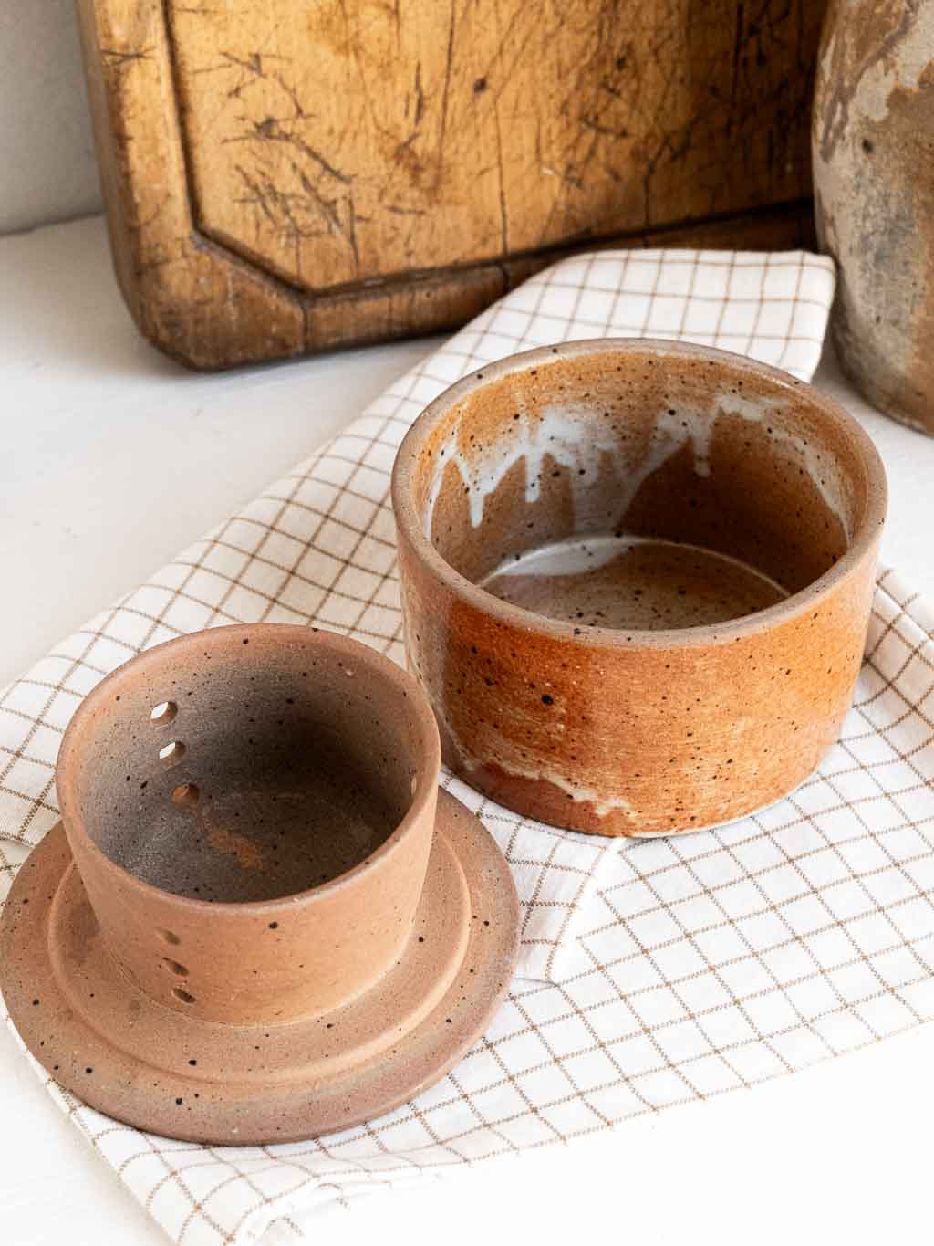 Beurrier à eau breton en céramique (grès)