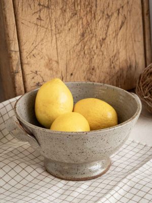 Passoire, coupelle égouttoir à fruit en grès