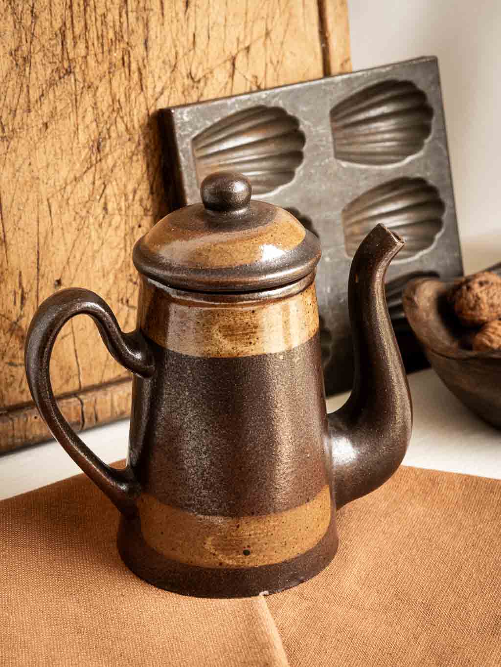 théière cafetière en grès vintage grès du marais