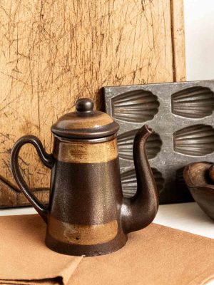théière cafetière en grès vintage grès du marais