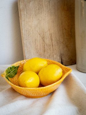 coupelle barbotine agrume en céramique orange