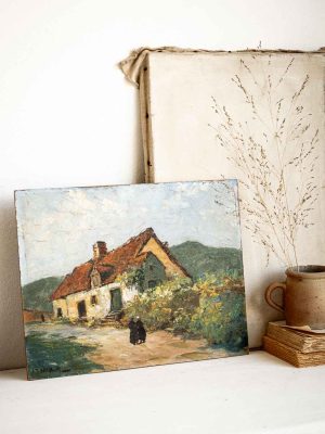 huile sur panneau Deschamps