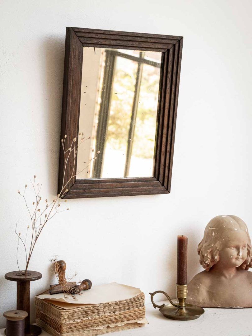 Miroir ancien en bois 1930
