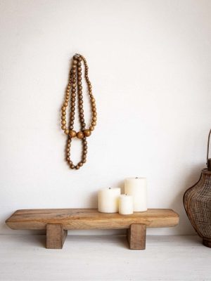 petit banc en bois massif