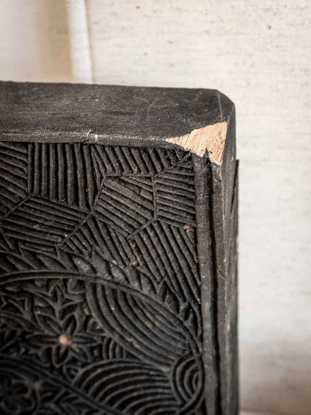 Block print, tampon encreur indien pour motifs sur textile