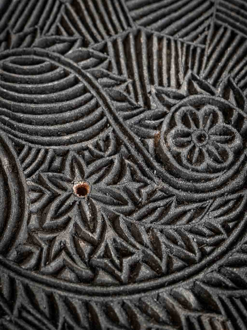 Block print, tampon encreur indien pour motifs sur textile