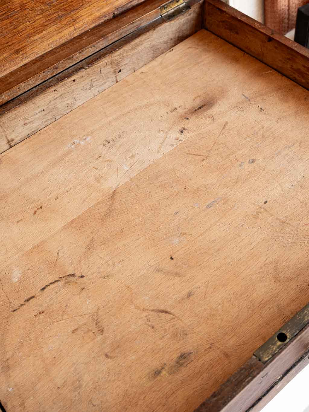 ancienne boite de rangement en bois pour ménagère argent XXeme 1900