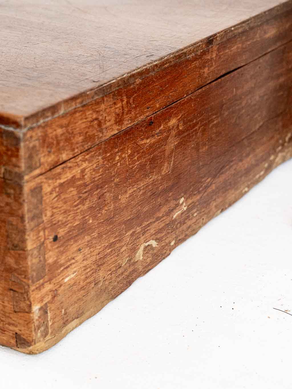 ancienne boite de rangement en bois pour ménagère argent XXeme 1900
