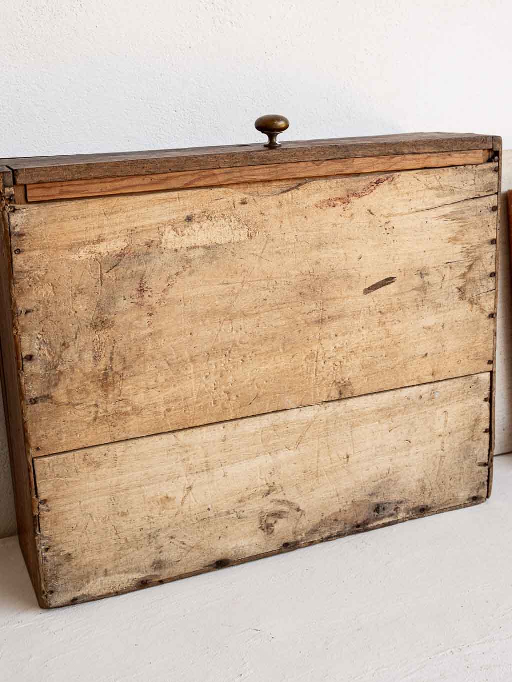 ancienne boite de rangement en bois pour ménagère argent XXeme 1900