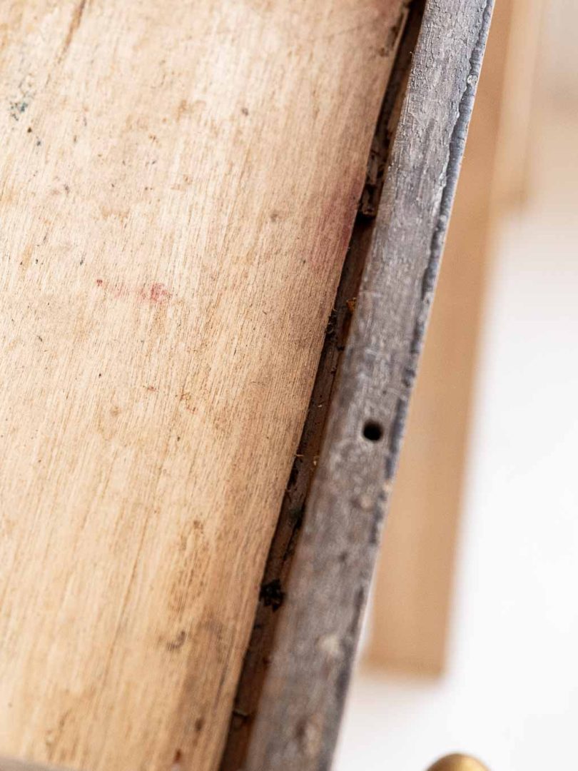ancienne boite de rangement en bois pour ménagère argent XXeme 1900