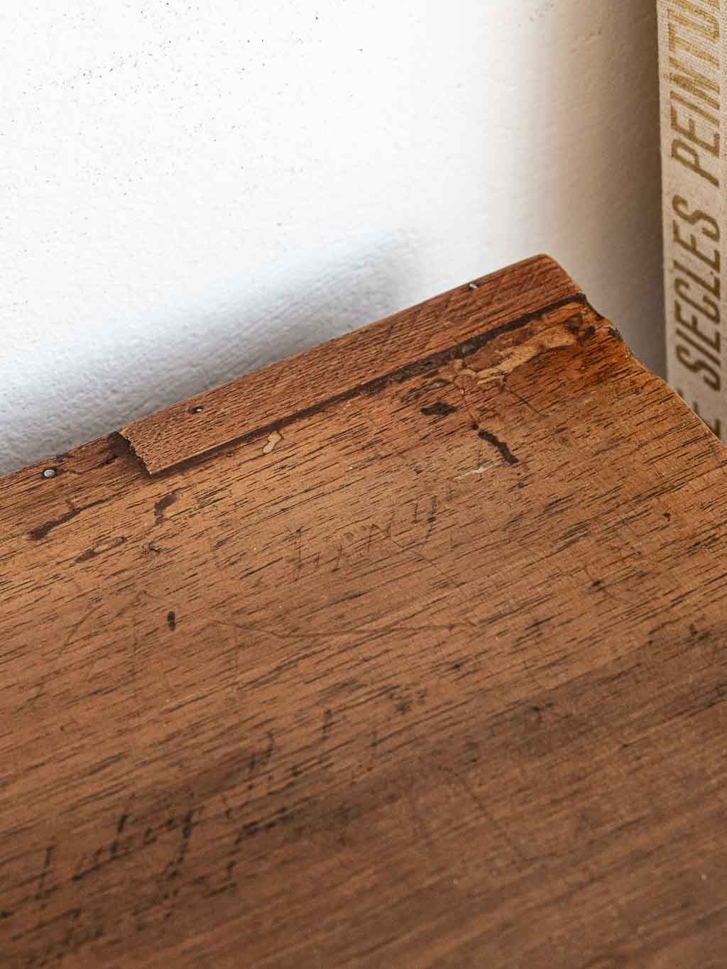 ancienne boite de rangement en bois pour ménagère argent XXeme 1900