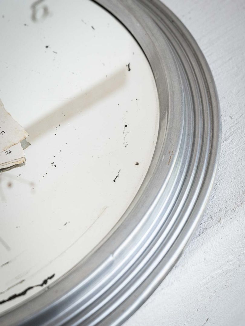 plateau miroir argenté 35cm