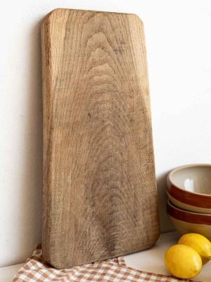 grande planche à découper en chêne massif ancienne