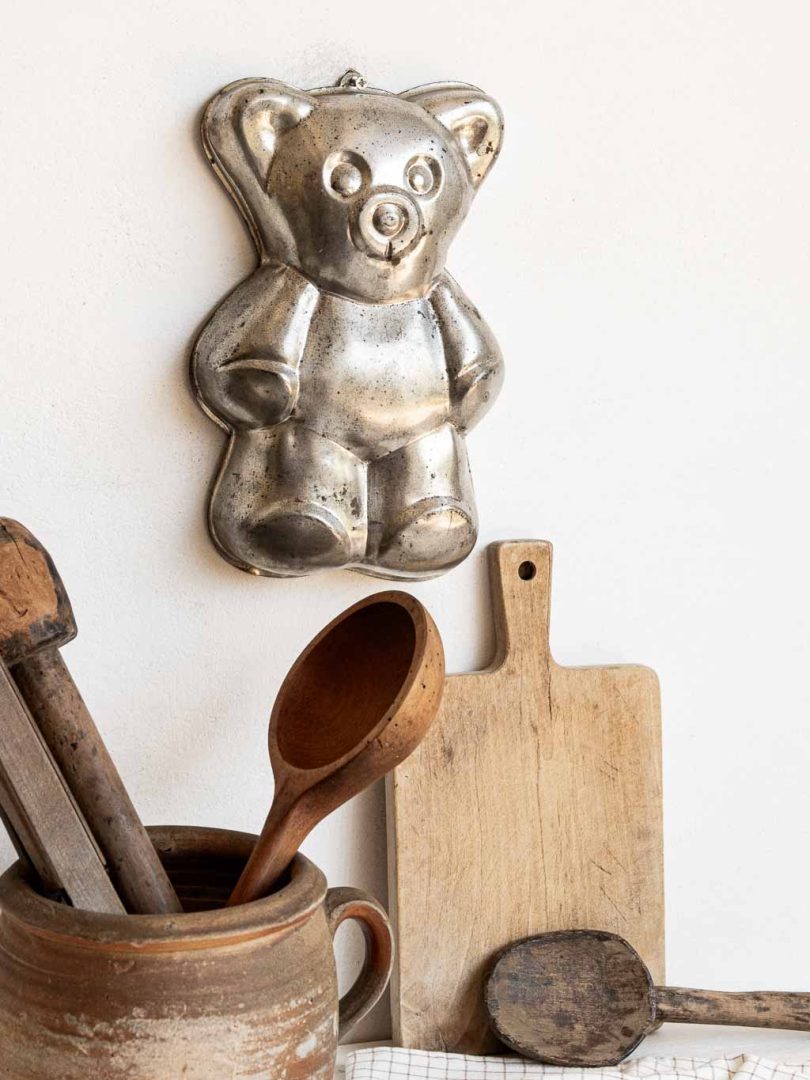 Moule à gateaux vintage ourson nounours métal