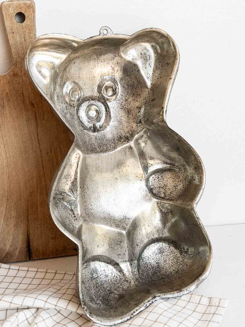 Moule à gateaux vintage ourson nounours métal