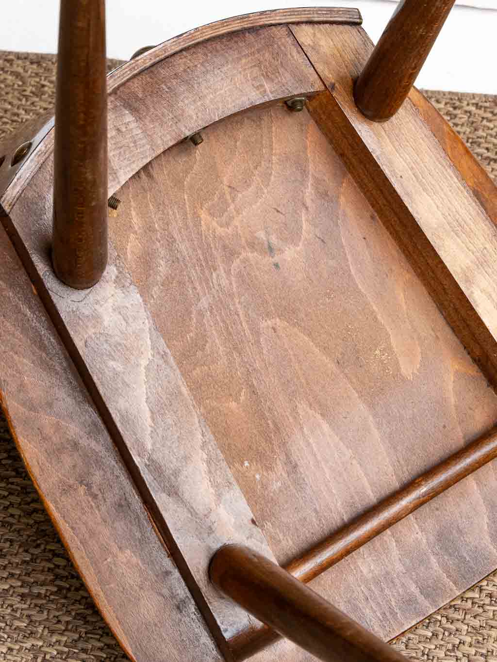 chaise vintage Baumann fourmi en bois années 1970