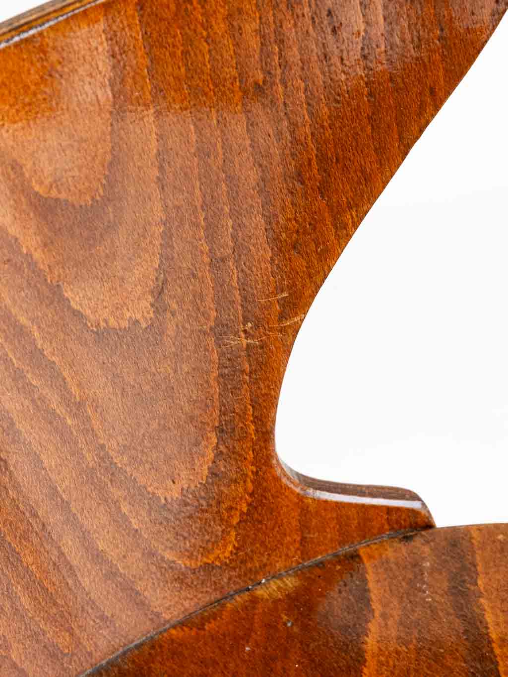 chaise vintage Baumann fourmi en bois années 1970