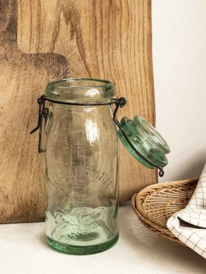 bocal en verre la lorraine vintage 1l
