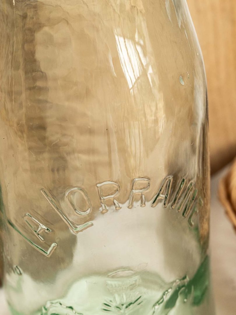bocal en verre la lorraine vintage 1l