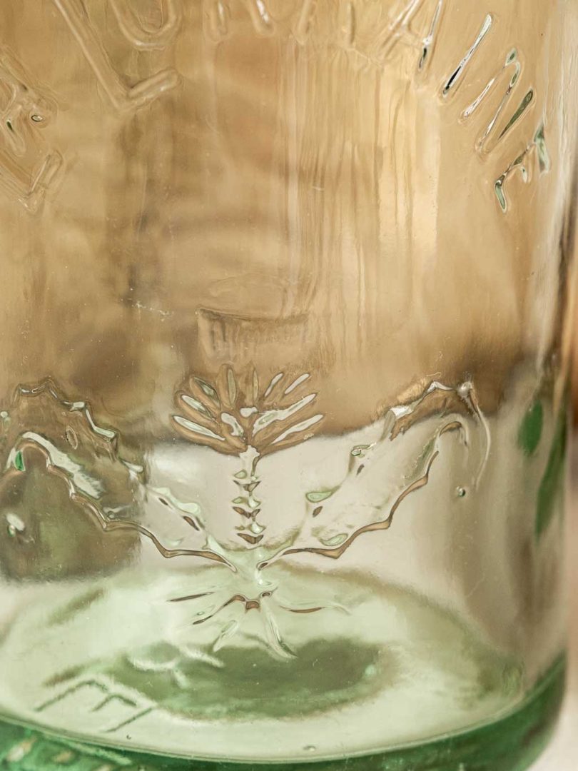 bocal en verre la lorraine vintage 1l