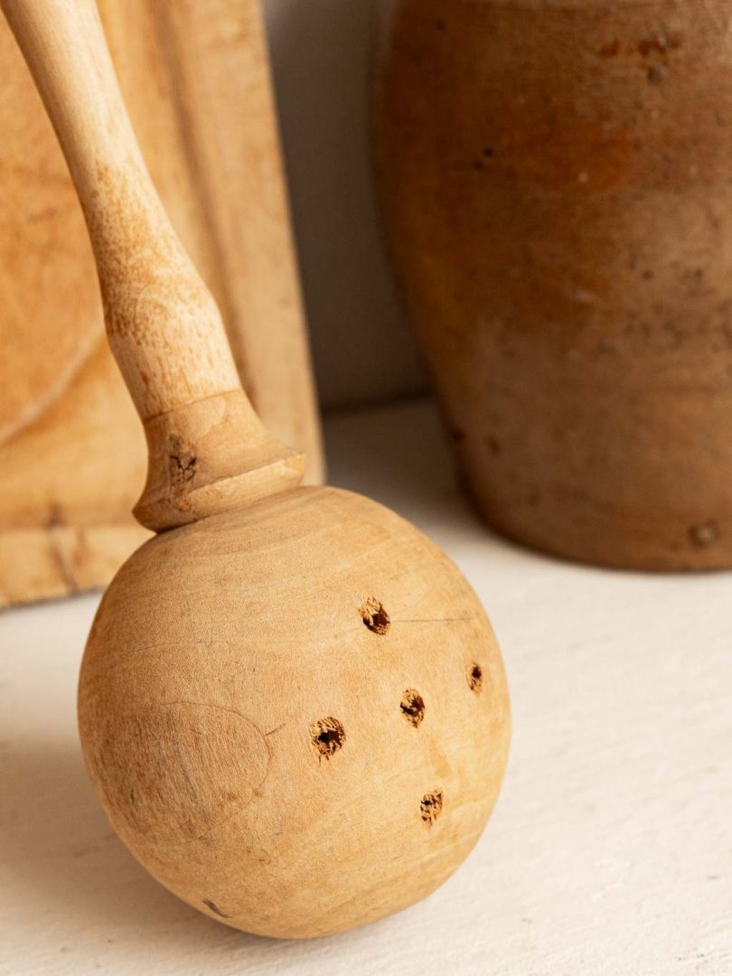 Grande cuillère à olive en bois