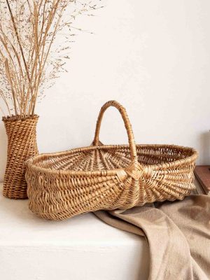 panier en osier clair