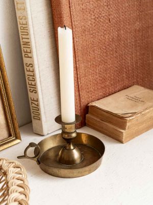 bougeoir vintage en laiton