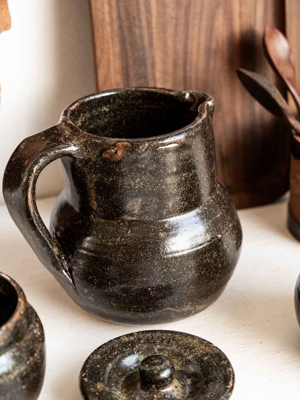 ensemble théière et tasse en grès Carry Olivier Carriquiry