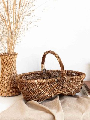 petit panier bicolore en osier