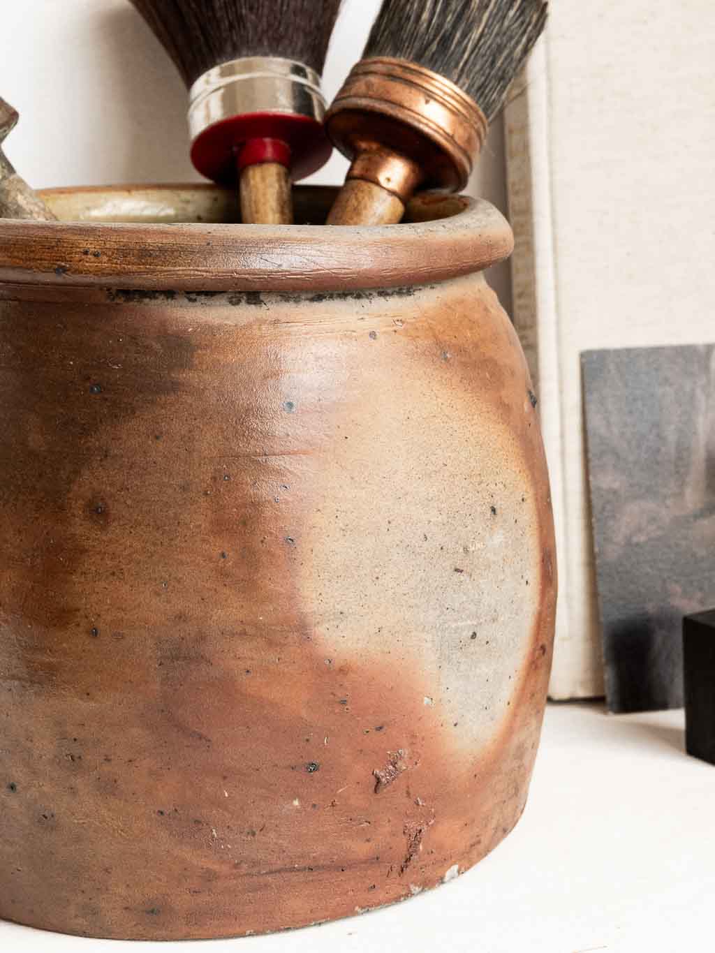 grand pot en grès avec anse