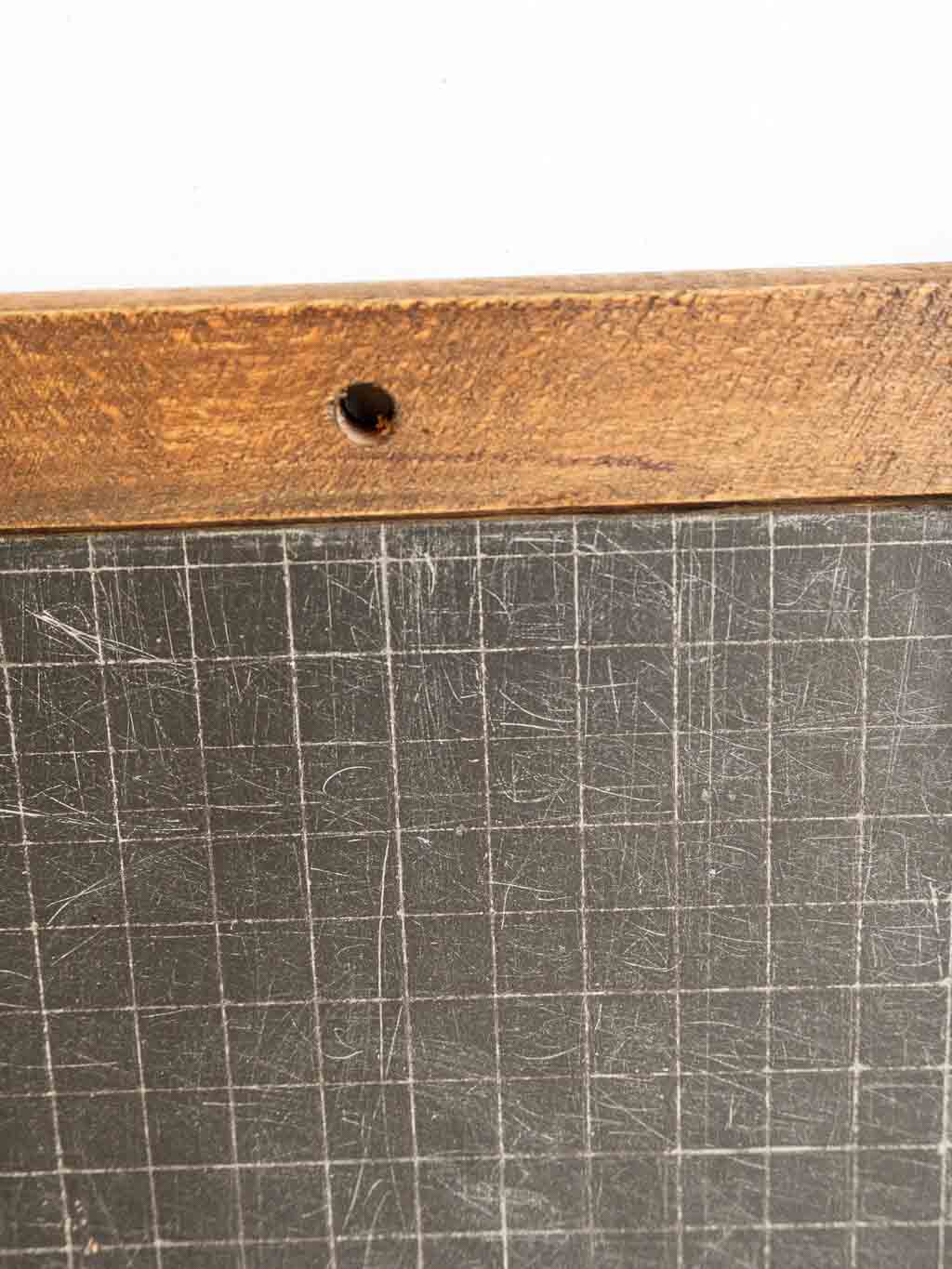 ardoise écolier vintage bois foncé