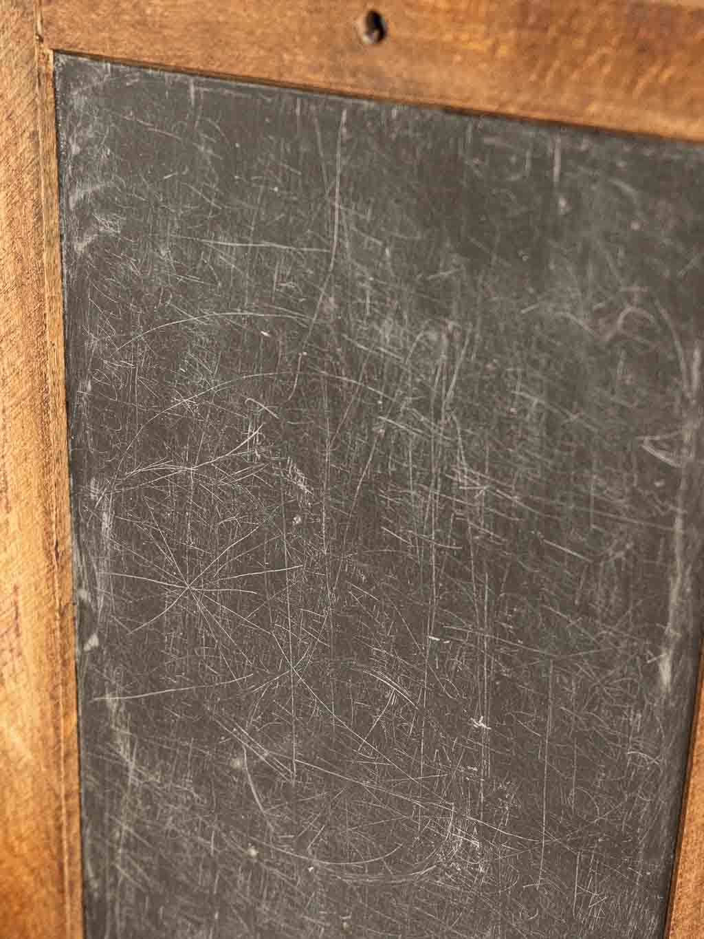 ardoise écolier vintage bois foncé