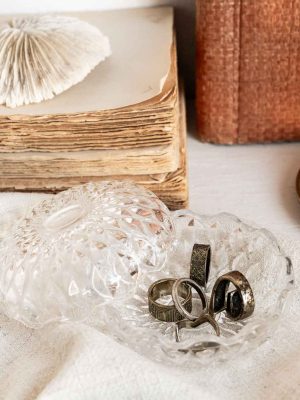 boite à bijoux en verre ronde